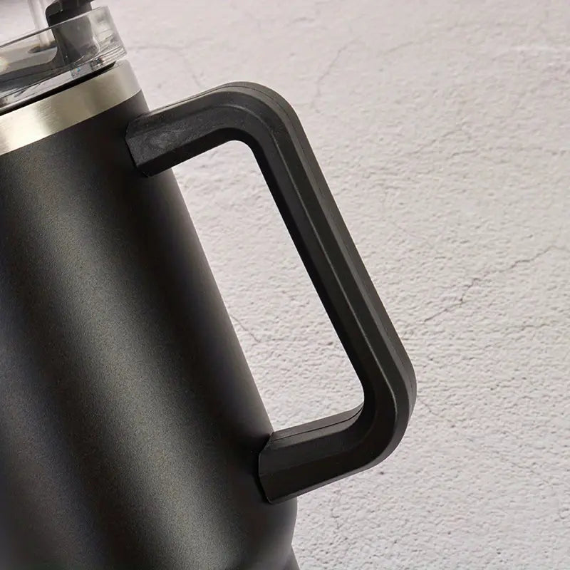 Insulated Tumbler with Straw & Handle