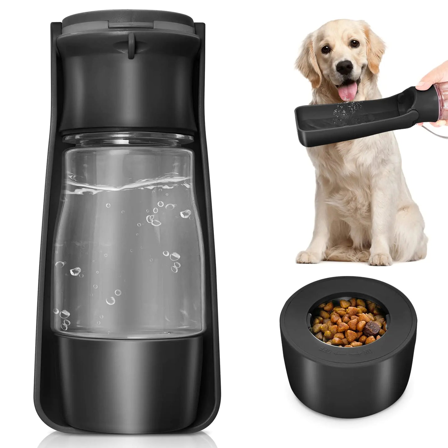 COMTENS Collapsible Dog Water & Food Container – Portable & Leak-Proof