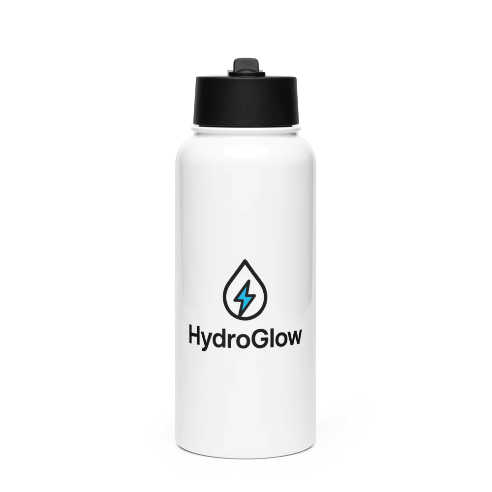 Stainless Steel Water Bottle with Straw Lid